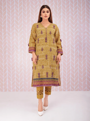 edenrobe Shades of Winter Embroidered Khaddar 1pc Shirt EWU21V8-21717 - FaisalFabrics.pk