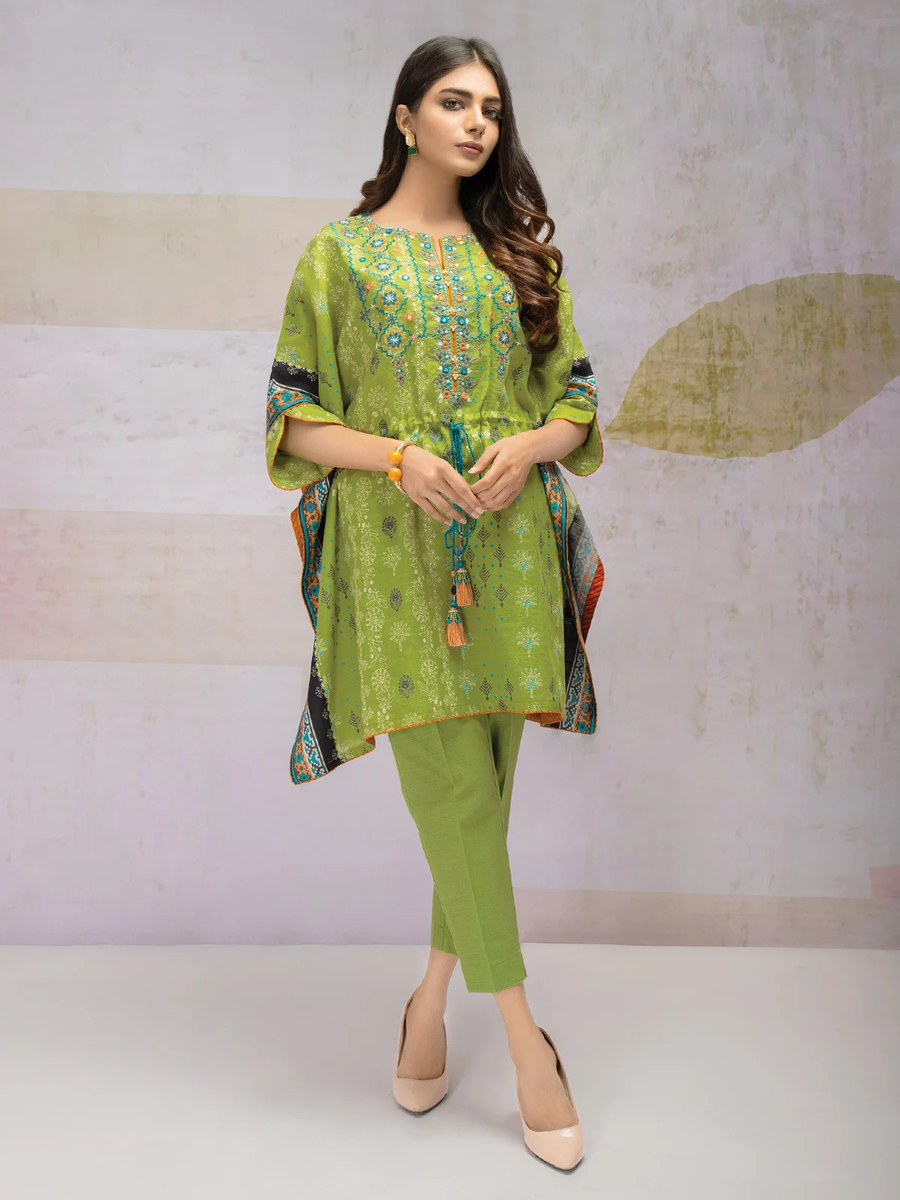 edenrobe Shades of Winter Embroidered Khaddar 1pc Shirt EWU21V8-21722 - FaisalFabrics.pk