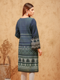 edenrobe Shades of Winter Embroidered Cotton Satin 1pc Shirt EWU21V8-21724 - FaisalFabrics.pk
