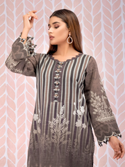 edenrobe Shades of Winter Printed Cotton Satin 1pc Shirt EWU21V8-21729 - FaisalFabrics.pk