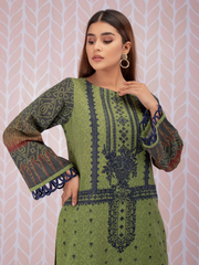 edenrobe Women Unstitched Shades Of Winter EWU21V8-21731 - Olive - 1 Piece - FaisalFabrics.pk