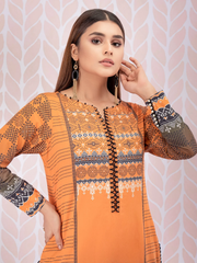 edenrobe Women Unstitched Shades Of Winter EWU21V8-21732 - Dull Orange - 1 Piece - FaisalFabrics.pk