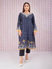 edenrobe Talaash Embroidered Cotton Satin Shirt EWU21V8-21734