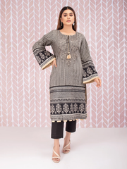 edenrobe Women Unstitched Shades Of Winter EWU21V8-21735 - Black & White - 1 Piece - FaisalFabrics.pk