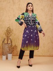 edenrobe Women Unstitched Shades Of Winter EWU21V8-21739 - Purple Multi - 1 Piece - FaisalFabrics.pk
