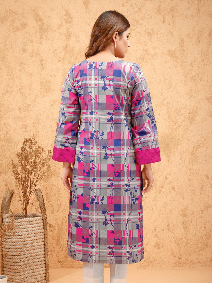edenrobe Women Unstitched Shades Of Winter EWU21V8-21741 - Grey Multi - 1 Piece - FaisalFabrics.pk