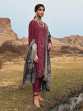 edenrobe Womens Unstitched Orhni Marina EWU21V8-21800 - Maroon - 3 Piece - FaisalFabrics.pk