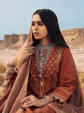 edenrobe Womens Unstitched Orhni Marina EWU21V8-21804 - Rust - 3 Piece - FaisalFabrics.pk