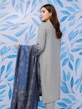 edenrobe Women Unstitched Shades Of Winter EWU21V8-21807 - Light Grey - 3 Piece - FaisalFabrics.pk