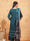 edenrobe Womens Unstitched Orhni Cotail EWU21V8-21810 - Teal - 3 Piece - FaisalFabrics.pk