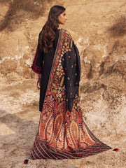 edenrobe Womens Unstitched Orhni Cotail EWU21V8-21812 - Black - 3 Piece - FaisalFabrics.pk