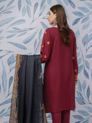 edenrobe Talaash Embroidered Cotail 3Pc Suit EWU21V8-21816