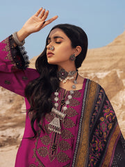 edenrobe Womens Unstitched Orhni Cotail EWU21V8-21817 - Magenta - 3 Piece - FaisalFabrics.pk