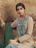 edenrobe Womens Unstitched Orhni Crepe EWU21V8-21822 - Fawn - 3 Piece - FaisalFabrics.pk