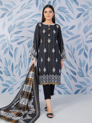 edenrobe Talaash Embroidered Marina 3Pc Suit EWU21V8-21826