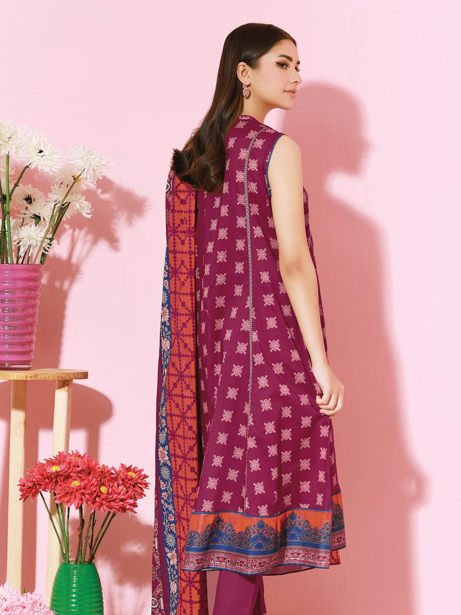 edenrobe EWU22A1-20722 - Maroon - 3 Piece
