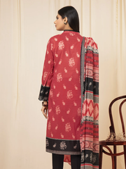 edenrobe Allure Lawn EWU22A1-23037 - Red - 3 Piece