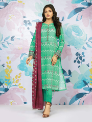 edenrobe Allure Lawn EWU22A1-23045 - Sea Green - 3 Piece