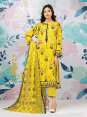 edenrobe Allure Lawn EWU22A1-23056 - Yellow - 3 Piece