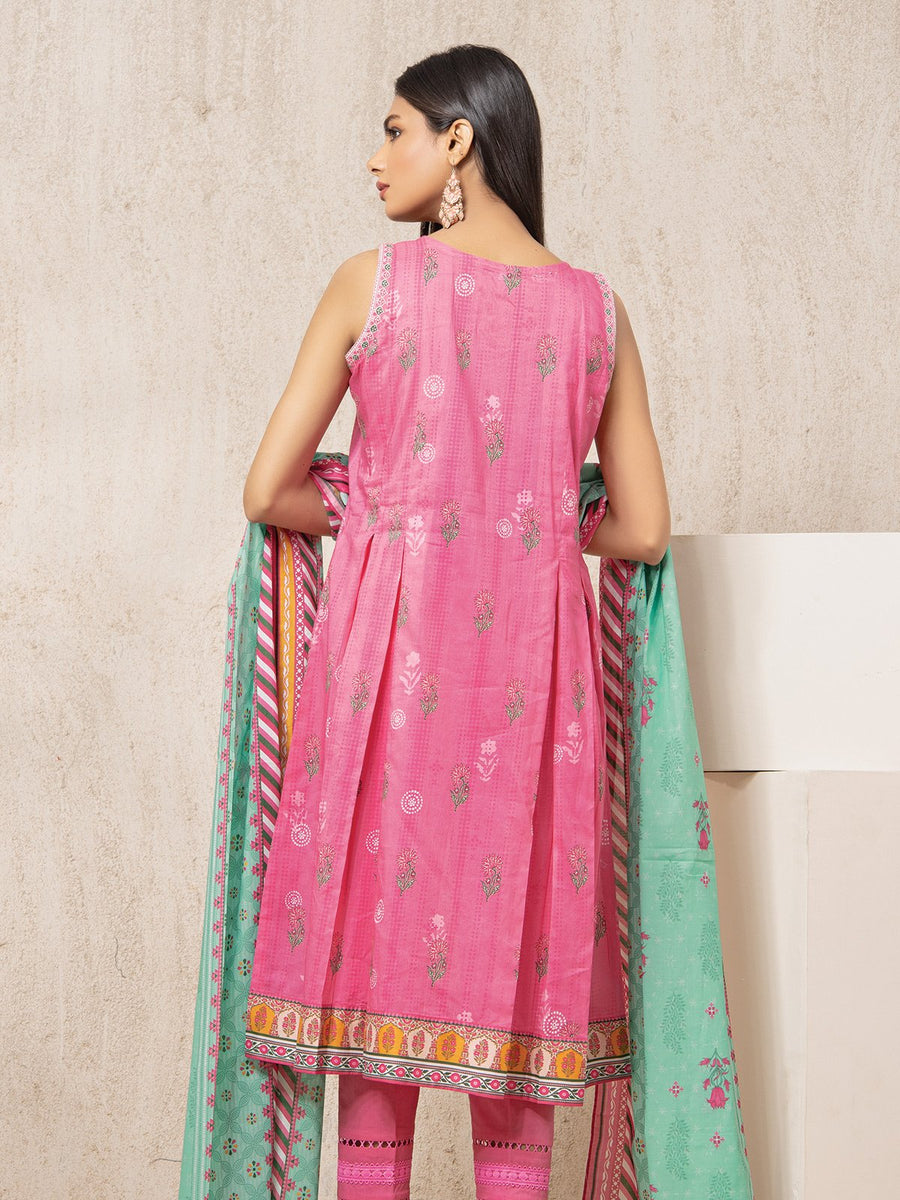 edenrobe Allure Lawn EWU22A1-23074 - Light Pink - 3 Piece