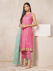 edenrobe Allure Lawn EWU22A1-23074 - Light Pink - 3 Piece