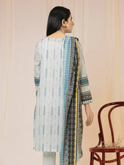 edenrobe Allure Lawn EWU22A1-23099 - Light Grey - 3 Piece.