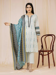 edenrobe Allure Lawn EWU22A1-23099 - Light Grey - 3 Piece