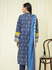 edenrobe Allure Printed Lawn Unstitched 3pc Suit EWU22A1-23117