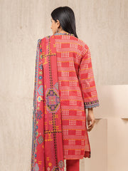 edenrobe Allure Printed Lawn Unstitched 3pc Suit EWU22A1-23155