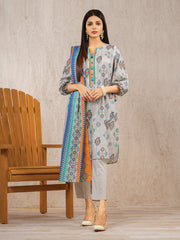 edenrobe Allure Printed Lawn Unstitched 3pc Suit EWU22A1-23206