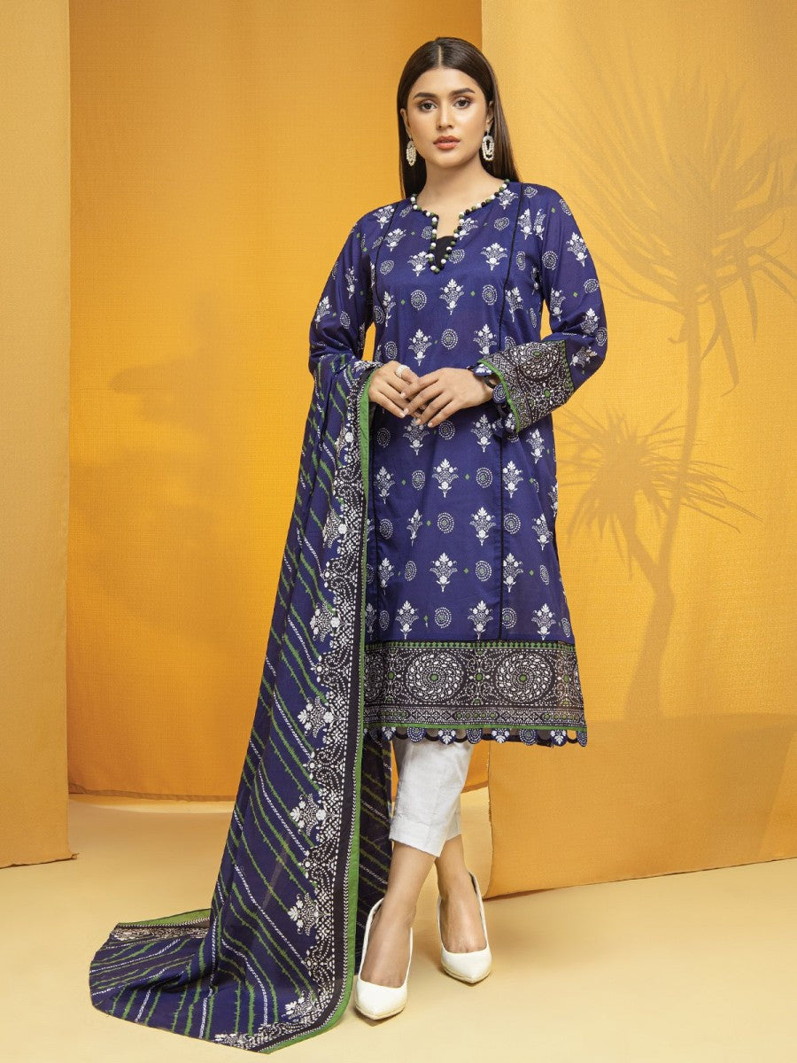 edenrobe Allure Lawn Unstitched Printed 2Pc Suit EWU22A1-23226