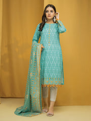 edenrobe Allure Lawn EWU22A1-23232 - Sea Green - 2 Piece