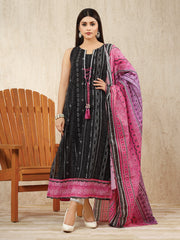 edenrobe Allure Lawn EWU22A1-23249 - Black - 2 Piece