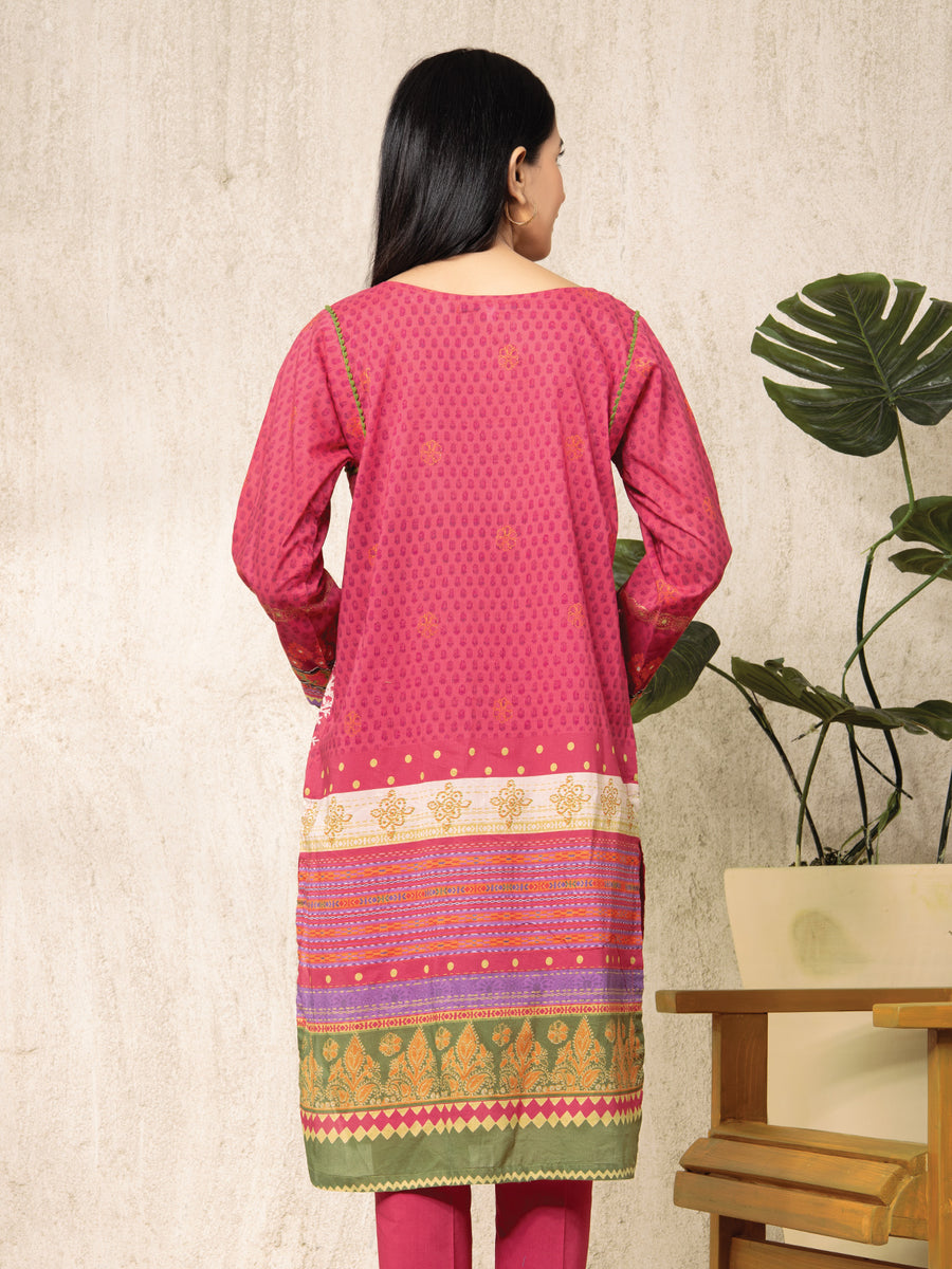 edenrobe Allure Lawn EWU22A1-23345 - Fuchsia - 2 Piece