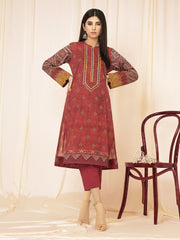 edenrobe Allure Lawn EWU22A1-23346 - Deep Rust - 2 Piece