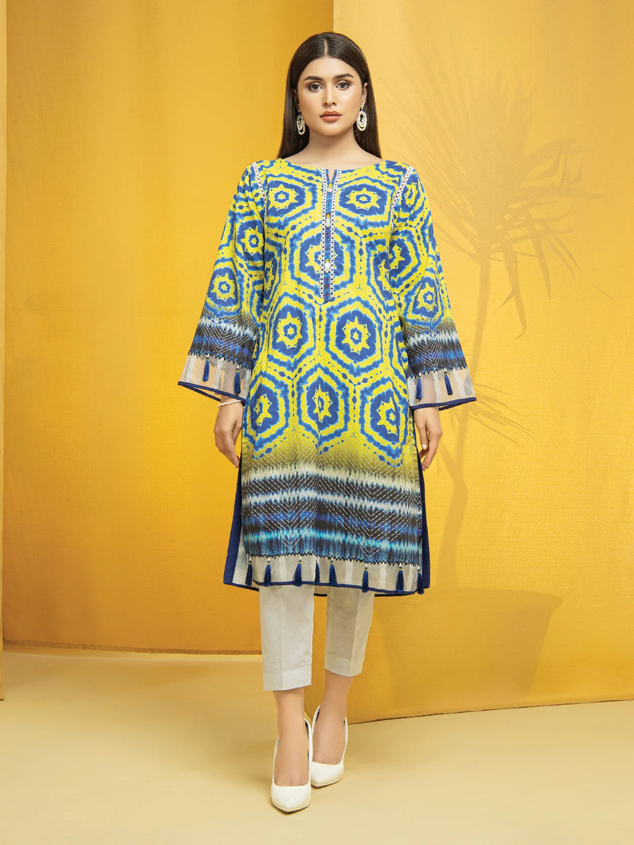 edenrobe EWU22A1-23351 - Yellow & Blue - 1 Piece