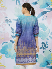 edenrobe EWU22A1-23356 - Blue Multi - 1 Piece