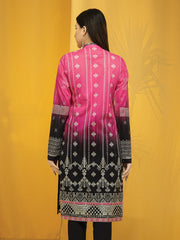 edenrobe Allure Lawn EWU22A1-23358 - Pink & Black - 1 Piece