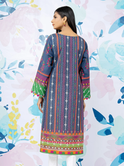 edenrobe Allure Lawn EWU22A1-23359 - Blue Multi - 1 Piece
