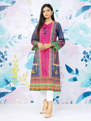 edenrobe Allure Lawn EWU22A1-23359 - Blue Multi - 1 Piece