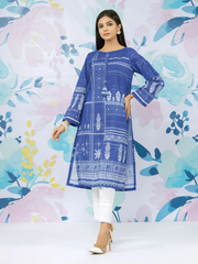 edenrobe Allure Lawn EWU22A1-23362 - Royal Blue - 1 Piece
