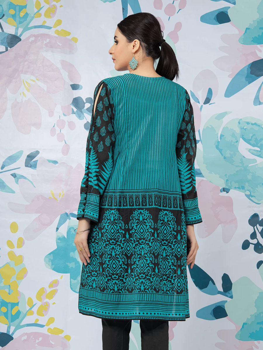 edenrobe Allure Lawn EWU22A1-23373 - Sea Green - 1 Piece