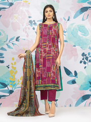 edenrobe Allure Lawn EWU22A1-23400 - Magenta - 3 Piece