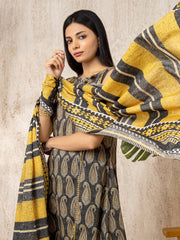 edenrobe Allure Lawn EWU22A1-23462 - Black - 3 Piece
