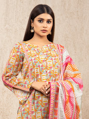 edenrobe Allure Printed Lawn Unstitched 3pc Suit EWU22A1-23464