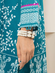 edenrobe Allure Lawn EWU22A2-23518 - Turquoise - 3 Piece