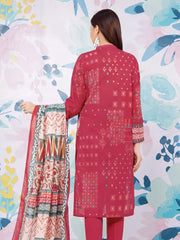 edenrobe Allure Khaddar Unstitched Printed 3Pc Suit EWU22A3-23191-XXL