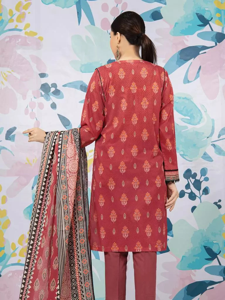 edenrobe Allure Printed Khaddar Unstitched 2Pc Suit EWU22A3-23300