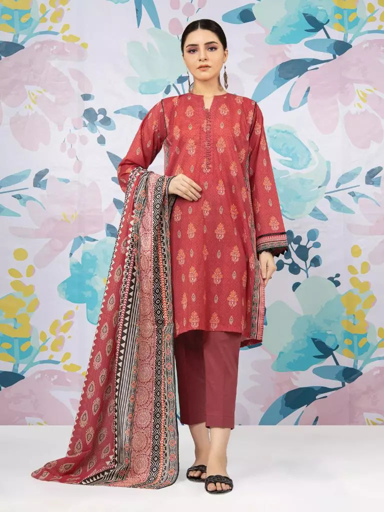 edenrobe Allure Printed Khaddar Unstitched 2Pc Suit EWU22A3-23300