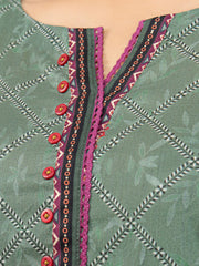 edenrobe Allure Printed Khaddar Unstitched 3Pc Suit EWU22A3-23386